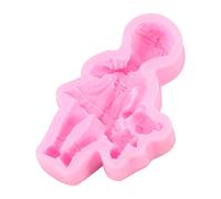 ACOGEDO Molde de Silicona 3D para Decoración de Tartas, Fondant, Chocolate, Azúcar, Manualidades, Herramienta de Bricolaje, No Tóxico y un Molde para Tartas de Fondant de 2 Si, para Hornear, para