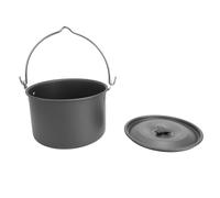 ACOGEDO Olla Colgante para Acampar Aleación de Aluminio de Gran Capacidad Antiadherente Multifuncional Portátil Resistente Al Calor Olla Colgante para Cocinar en Fogata para Sopa Agua Ingredientes