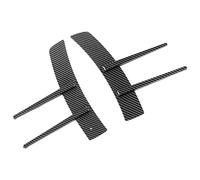 ACOGEDO Par de Alerón Flanqueante del Parachoques Delantero, Decoración Autoadhesiva de Fibra de Carbono para Extender el Parachoques Delantero Canard, Aleta del, Alerón del, Divisor de,
