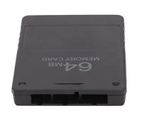 ACOGEDO Para Tarjeta de Memoria Accesorio de Juego de Alta Velocidad de 64 MB Compatible con FMCB1.966 (BLACK)