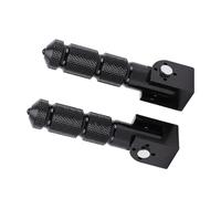 ACOGEDO Pedales de Aluminio para Motocicleta, 2 uds., para Coche Eléctrico, Varilla de Soporte Plegable de 8MM y 90 Grados, Pedales de Aluminio Prácticos y Negros, Clavija de Pie para Motocicleta,