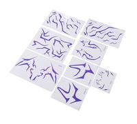 ACOGEDO Pegatinas de Tatuajes Temporales de Anime, 8 Piezas, Pegatinas de Cosplay Kpop Impermeables, Arte Corporal HD Respetuoso con la Piel para Fiestas de Juegos de Rol con Uso (Tipo 1)