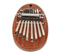 ACOGEDO Piano de Pulgar 8 Teclas Material Acrílico Portátil Decoración Instrumento Musical Se Ve Muy Bien Tecla Ap Piano de Pulgar 8 KalimbaMini de En Forma de Corazón (tronco ovalado)