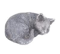 ACOGEDO Piedra de Jardín Conmemorativa para Mascotas, Lápida con Memoria de Perro Resistente a la Intemperie para Decoración Al Aire Libre (Gato de Adorno Tipo A (especificación del Proveedor: Color