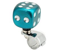 ACOGEDO Pomo Suicida para Volante, Pomo Giratorio para Volante, Eléctrico, Forma de Dado, para para Coches, Camiones, Tractores, Barcos, Coches, Camiones, Tractores (Green)