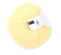 ACOGEDO Popular Suave Mohair Pashm Knit Angora Hilo de Lana Larga Caliente Sentido Suave que Se Teje Mohair Alto Se Puede Usar y Duradero Dar Hilo de Lana de AngoraMohair (02 amarillo ganso)