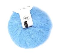 ACOGEDO Popular Suave Mohair Pashm Knit Angora Hilo de Lana Larga Caliente Sentido Suave que Se Teje Mohair Alto Se Puede Usar y Duradero Dar Hilo de Lana de AngoraMohair (08 azul claro)