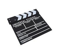 ACOGEDO Proporro de Escena del Director de Blapperboard de Madera con Pernos Ajustables para la Producción de Películas de Televisión y Decoración del Hogar - Diseño Hecho a Mano en y Negro