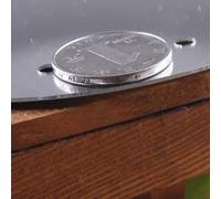 ACOGEDO Reloj de Pared Acrílico DIY, Reloj Moderno y Silencioso para la Hora del café, Pegatina de Pared con Forma de Taza, con Números Huecos, Es la Lata, el Espejo, Anticorrosión, Decorativo, (BLUE)