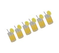 ACOGEDO Resin Miniature Dollhouse Lemonade Cup Set, 20Pcs Detailed Cups for