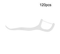 ACOGEDO Retiro de Manchas de Dientes Portátiles Palitos de Hilo con Línea Redonda de Alta Elasticidad | 120pcs Herramientas de Atención Oral para Uso Conveniente