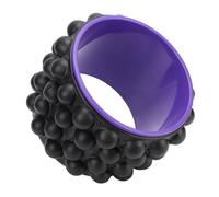 ACOGEDO Rueda de la Camilla de Espalda - Roller de Galleta Trasera 3D Acupunta para Alivio de Rigidez, Rueda de Yoga Morado y Negro para Terapia de Espacio de Columna y Mejora de Flexibilidad