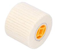 ACOGEDO Rueda de Trefilado de Fieltro de Lana, Piezas de Rueda para Pulir Acero Inoxidable, 120x100mm, Mejora de Recubrimientos y Rebabas Instaladas, Principalmente Polvo de Piedra Metálica, Elimina