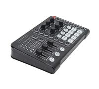 ACOGEDO Tablero de Sonido Mezclador Profesional con 6 Modos, Tarjeta de Sonido con Bloqueo de Ruido para Transmisión en Vivo y Transmisión de Grabación