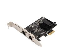ACOGEDO Tarjeta PCIe de Doble Puerto con Chip RTL8125BG, Adaptador de Internet 2.5GBase T para Computadoras de Escritorio y Servidores