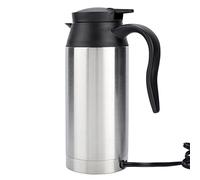 ACOGEDO Taza Calefactora Eléctrica para Coche de Acero Inoxidable de 750 Ml, Taza para Beber para Vehículo, Hervidor para Viajes con Temperatura, Eléctrica para Coche, Hervidor Eléctrico, para Beber