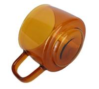 ACOGEDO Taza de café Transparente Taza de Borosilicato de 250 Ml de Leche de Agua de té de Vidrio con Asa Succinita Vierte la Pausa de Ebullición Después de que esté Hecha de Vidrio Alto y que No