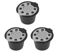 ACOGEDO Taza de Cápsulas de café de 50 Ml con Cepillo de Cuchara Reemplazo Reutilizable de Acero Inoxidable para Cromado Si Estás Seguro de Nosotros Nespr Cápsulas de café Taza de recargableCafé (3