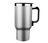 ACOGEDO Taza Termo para Coche, Taza de Viaje con Calefacción Eléctrica de Acero Inoxidable de 12 V y 300 Ml con Calentamiento Rápido y Control de Temperatura, para la Mayoría de los