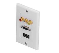 ACOGEDO Toma de Pared de Vídeo ABS con Puertos VGA para Integración de Cine en Casa