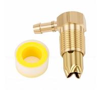ACOGEDO Válvula de Ventilación del Tanque de, Válvula de Retención de Seguridad, Rosca Macho NPTF de 1/2 Pulgada, Roscas de Manguera de 5/16 Pulgadas con Unidireccional Integrado para