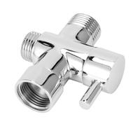 ACOGEDO Válvula Desviadora de Grifo de 3 Vías Piezas de Ducha de Baño para Cabezal de Ducha de Mano Cabezal Rociador Fijo Separador G1/2 Una Válvula Desviadora Fuerte y de PresiónVálvula de Tres