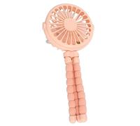 ACOGEDO Ventilador de Mini Corredor Portátil con Ajustes de 3 velocidades: Ventilador de Escritorio Compacto, Colgable y Torcido con Luz de Noche LED - Rosa (Rosado)