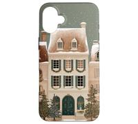 Acogedor Barrio navideño - Obra de Arte de Xmas Village Carcasa para iPhone 16 Plus