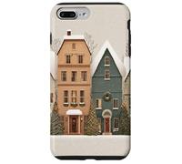 Acogedor Barrio navideño - Obra de Arte de Xmas Village Carcasa para iPhone 7 Plus/8 Plus