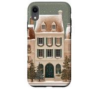 Acogedor Barrio navideño - Obra de Arte de Xmas Village Carcasa para iPhone XR