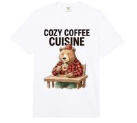 Acogedor Café Cocina Oso Amante Cultura Invierno Vibes Club Comfort Colors Adult Heavyweight T-Shirt