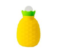 Acogedor calentador de manos de silicona con forma de piña: botella de agua caliente para el invierno - compresa de calor y hielo (color: C, tamaño: talla única)