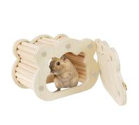 Acogedor escondite para hámsteres, mini casa del bosque, un lugar de anidación divertido y elegante para tu amigo peludo, para hámster y mascotas pequeñas, decoración de hábitats para jugar,