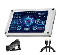 Acogedor Mini pantalla IPS USB de 3.5 pulgadas, monitor de temperatura de computadora, CPU de PC, GPU, RAM, HDD, monitor de datos, pantalla de panel de sensor de PC, con editor de temas visuales