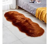 Acogedora alfombra de dormitorio para sala de estar sofá ventanal almohada manta textiles para el hogar (C, talla única)