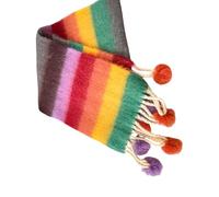 Acogedora Bufanda De Arcoíris Dopamina Ropa Escolar Elegante Colorida Dopamina Arcoíris Suave Para Niños Bufanda Punto Suave