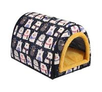 Acogedora casa con cama para mascotas, casa con cama cueva para perros | Sofá cueva para cachorros,Cama cálida impermeable para perros con cojín extraíble y esponja elástica para perros pequeños y med