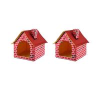 Acogedora casa para perros con alfombrilla extraíble, tienda de campaña plegable para perros pequeños a grandes, 16 x 15 x 17 pulgadas, camas para perros de uso interior y exterior