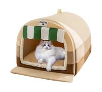 Acogedora para gatos Caseta de invierno para perros Cama para gatitos Cama acogedora para mascotas cálida para cachorros Cama para gatos Caseta para perros de interior Cucha Mor