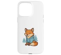 Acogedora Sudadera con Capucha de Invierno con Zorro en un Bosque nevado Carcasa para iPhone 15 Pro MAX