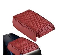 acolchada para consola central de coche,Alfombrilla de cuero con reposabrazos acolchado de espuma viscoelástica con bolsillos laterales | Accesorios interiores automotrices para caravanas, vehículos t