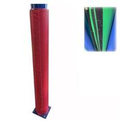 Acolchado Autoadhesivo para Postes con Cremallera, para Envolver Postes Metálicos, Protector De Columnas para Porches, Cojín para Asta De Baile O Bandera (Rojo) (Diámetro De 10 Cm)