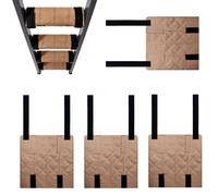 Acolchado De Escaleras De Litera - Juego De 4 Unidades Con Correas Ajustables Antideslizantes,Cubierta Acolchada De Peldaños De Litera - for Kids Adults Students Support Safety Comfort Home