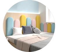 Acolchado de pared 3D anticolisión, paneles de seguridad autoadhesivos para dormitorios de niños y dormitorios de estudiantes