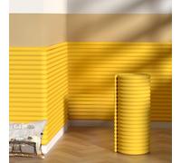 Acolchado de Pared Anticolisión 60x200 cm, Protector Paneles Decorativos de Pared Cama Niños Autismo Tapizado Acolchados Autoadhesivo 3D, Protector Espuma de Bordes Suave(Amarillo)