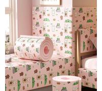 Acolchado de Pared anticolisión con Estampados de Animales para niños con Autismo - Adhesivos Decorativos 3D - Paneles tapizados Decorativos DIY, cabecero Autoadhesivo para Pared de guardería (R, 60