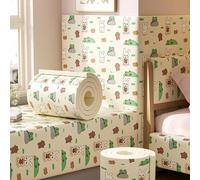 Acolchado de Pared anticolisión con Estampados de Animales para niños con Autismo - Adhesivos Decorativos 3D - Paneles tapizados Decorativos DIY, cabecero Autoadhesivo para Pared de guardería (S, 60