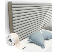 Acolchado de pared anticolisión de PVC, paneles de pared autoadhesivos 3D despegables y pegables para cabecero, mesa, muebles, bordes de garaje, protectores de esquinas de pared, paneles de pared ac