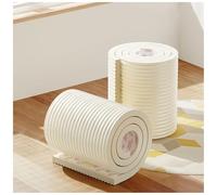 Acolchado de pared anticolisión, paneles de cabecera autoadhesivos 3D tapizados para niños con autismo, protectores de esquinas de mesa de algodón y espuma para cabecera/dormitorio (marfil, 4 m)