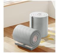 Acolchado de pared anticolisión, paneles de cabecera autoadhesivos 3D tapizados para niños con autismo, protectores de esquinas de mesa de algodón y espuma para cabecera/dormitorio (gris, 8 m)